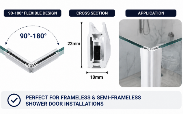 Why a Shower Door Magnetic Strip Improves Bathroom Sealing, Comfort, and Durability