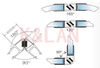 90°&180° Shower Door Magnetic Seal