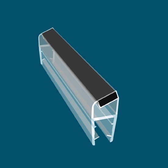 135°&180° Black Shower Door Magnetic Seal