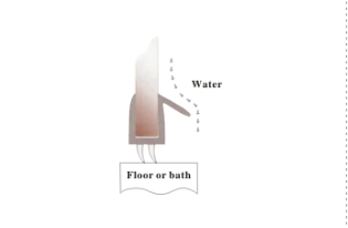 shower door bottom seal FC-006E usage show.png