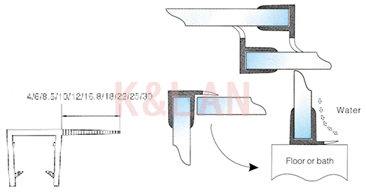 Glass Door Seal FC-004 10mm Glass
