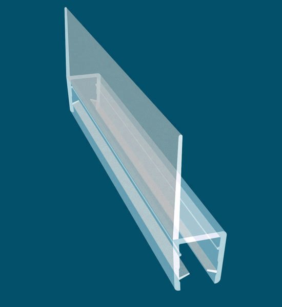 Measuring glass thickness for a shower door seal replacement