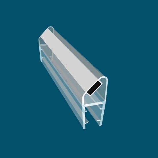 90°&180° White Shower Door Magnetic Seal