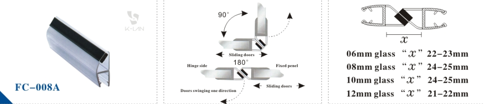 black magnetic door seal FC-008A.png