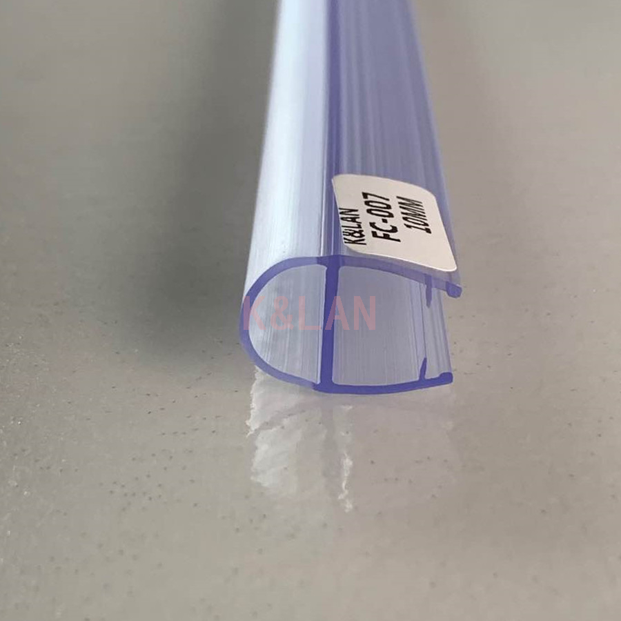 PVC Shower Door Seal FC-007 12mm Glass