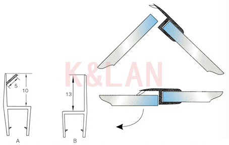 FC-003B1 Shower Door Strip for Door Bottom