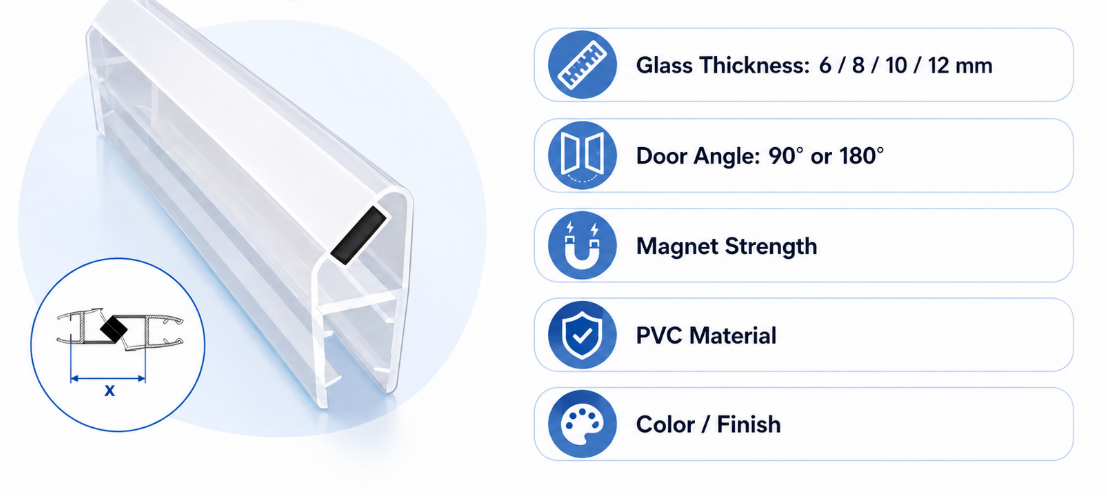 Magnetic Shower Door Seals: How They Work and Why They Are Effective