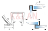Glass Door Seal FC-006D 10mm glass 