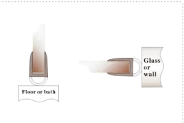 pvc shower door seal FC-007 12mm usage show.png