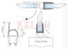 FC-007A Glass To Wall Bubble Shower Door Seal